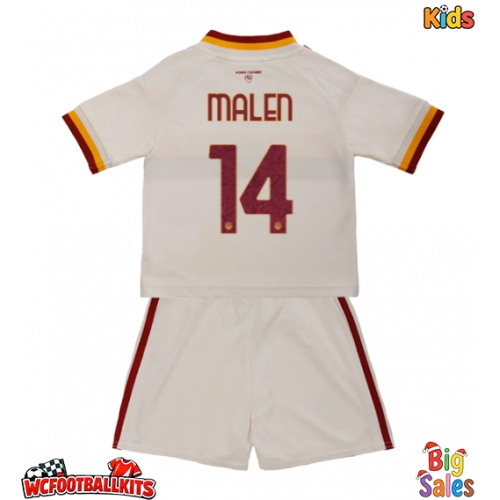 AS Roma Donyell Malen #14 Replica Away Stadium Kit for Kids 2026-27 Short Sleeve (+ pants)